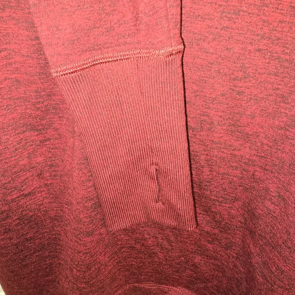 Nike Running Red Long Sleeve‎ Shirt XS Dri Fit Burgundy Men/Women - Picture 6 of 6